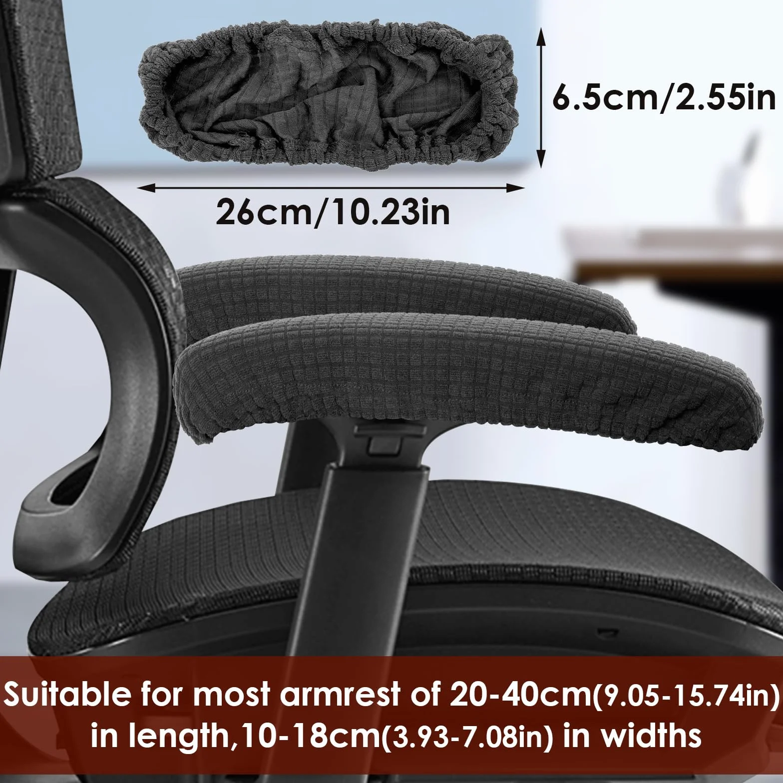 Giantree Pokrowce na podłokietniki krzesła 2 sztuki zdejmowane ergonomiczne ochraniacze ramion
