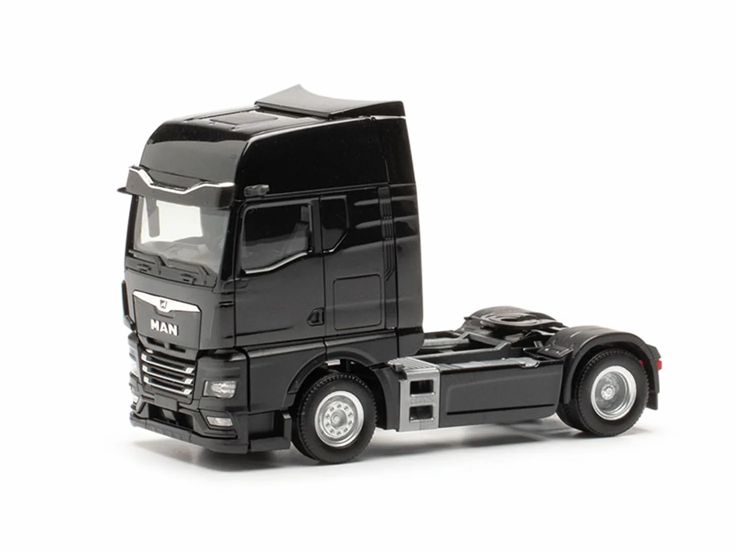 herpa Model ciężarowy, model Man TGX GX, ciągnik z kamerami lustrzanymi, miniaturowy w skali 1:87, przedmiot kolekcjonerski, wyprodukowano w Niemczech, tworzywo sztuczne