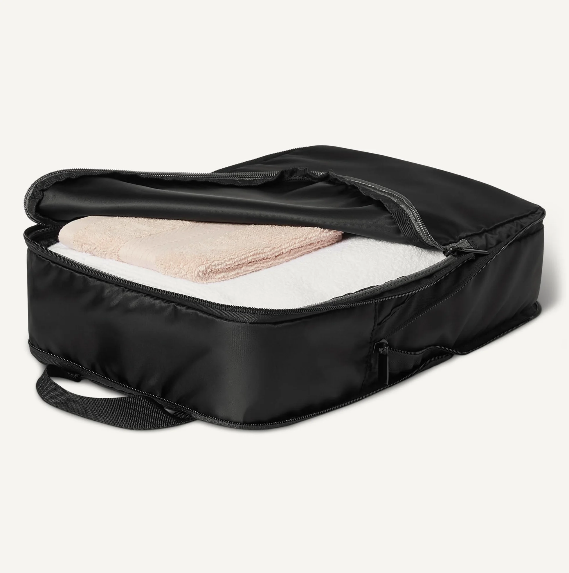 Amazon Essentials Ultralekkie kompresyjne kostki do pakowania, organizer do pakowania, czarny, 6 sztuk, ultralekka kompresja, Czarny, 6pack, Ultralekka kompresja