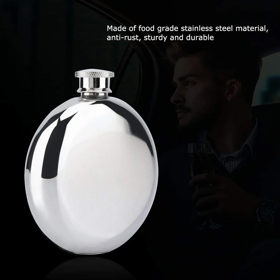 Stal nierdzewna 5oz 150mL Przenośna Butelka Alkoholu Szkocka Piersiówka