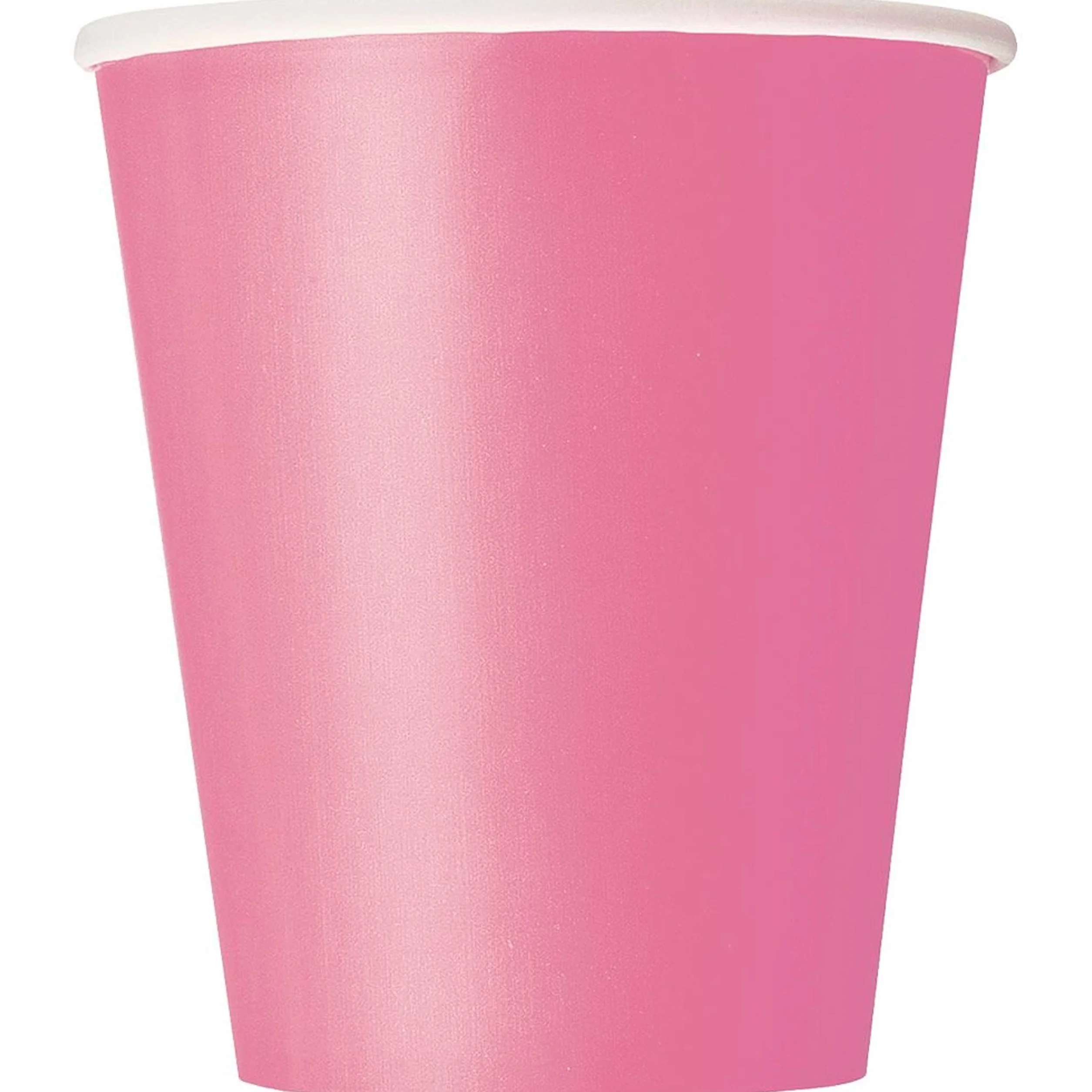 Unique Party 891 294-255 ml gorące różowe papierowe kubki, 14 sztuk