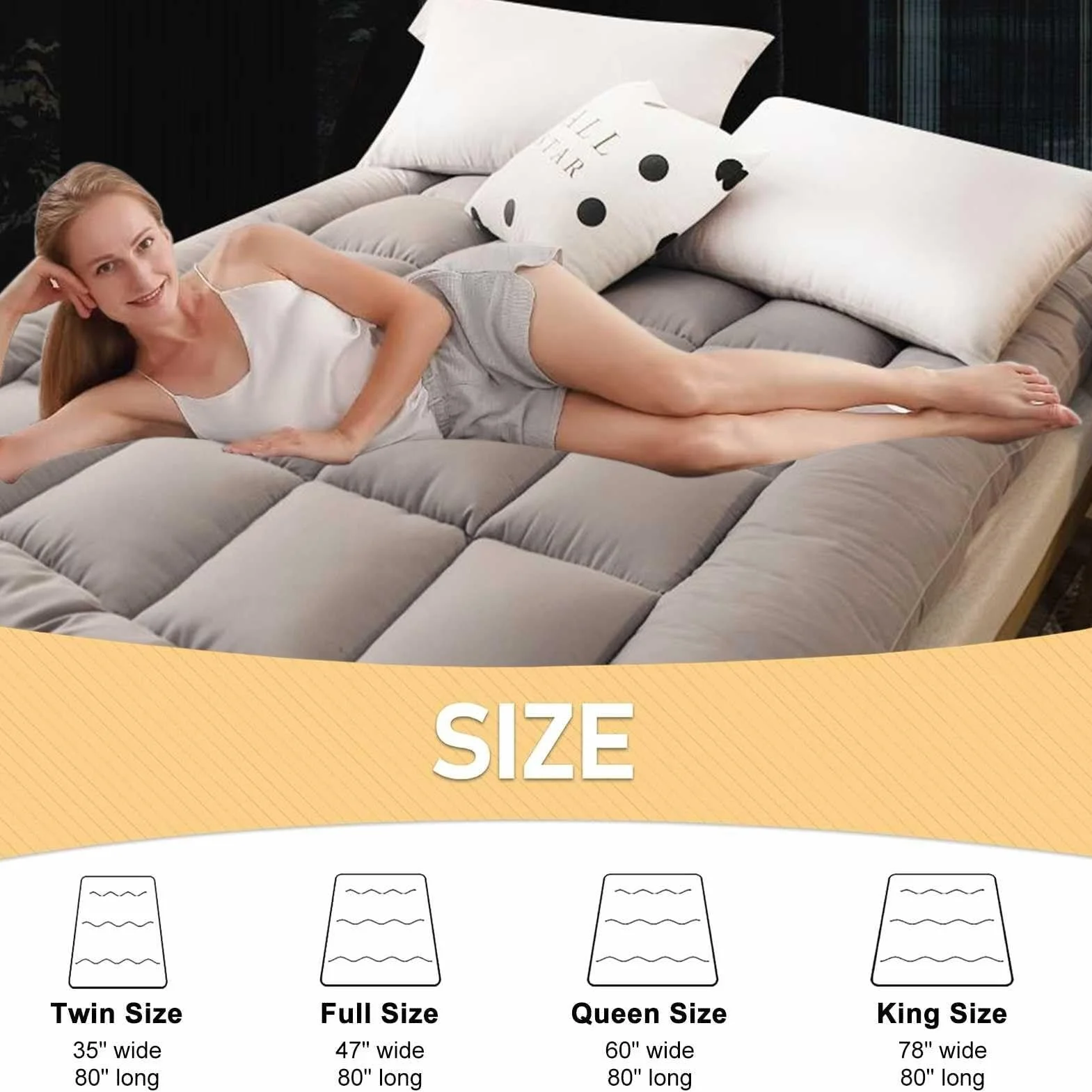 Friendly for Skin 3" Extra Thick Japanese Futon Mattress, Foldable Tatami Pad Mat for Adults - Guest Mattress (Green, Twin)