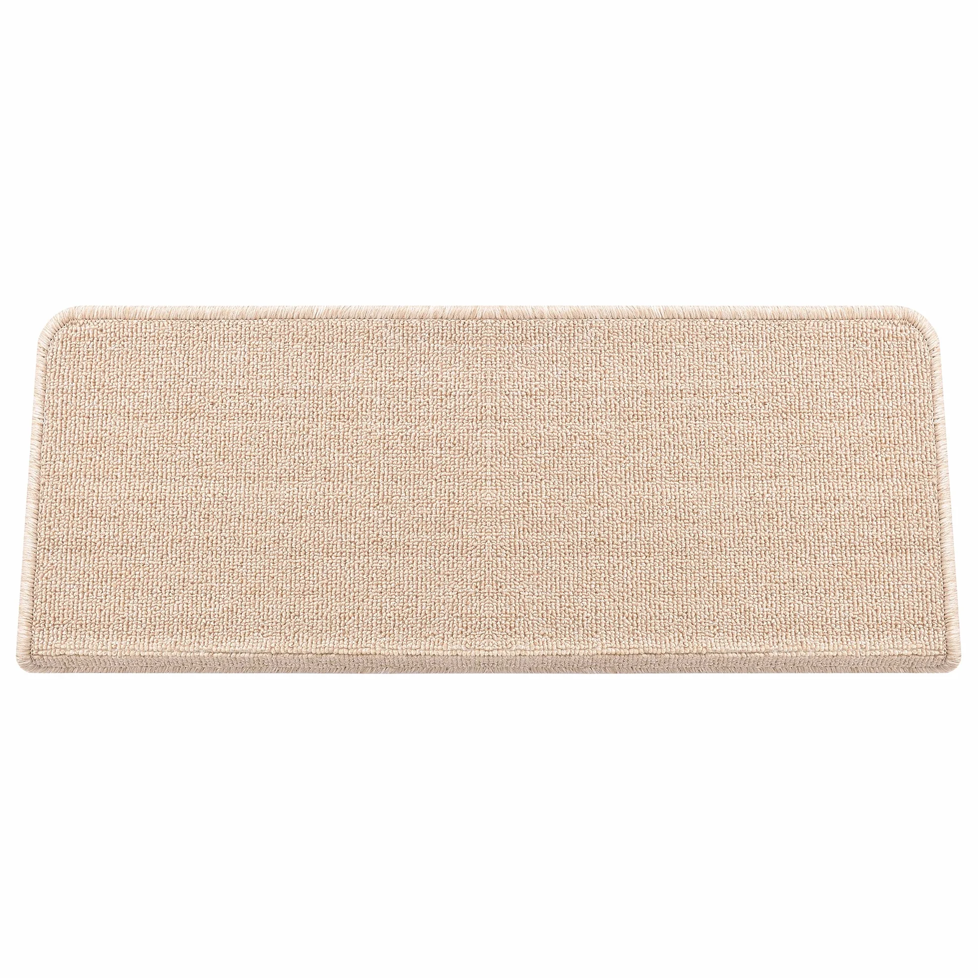 Maty na schody zestaw 15 sztuk 65x24 cm prostokątne samoprzylepne beżowe