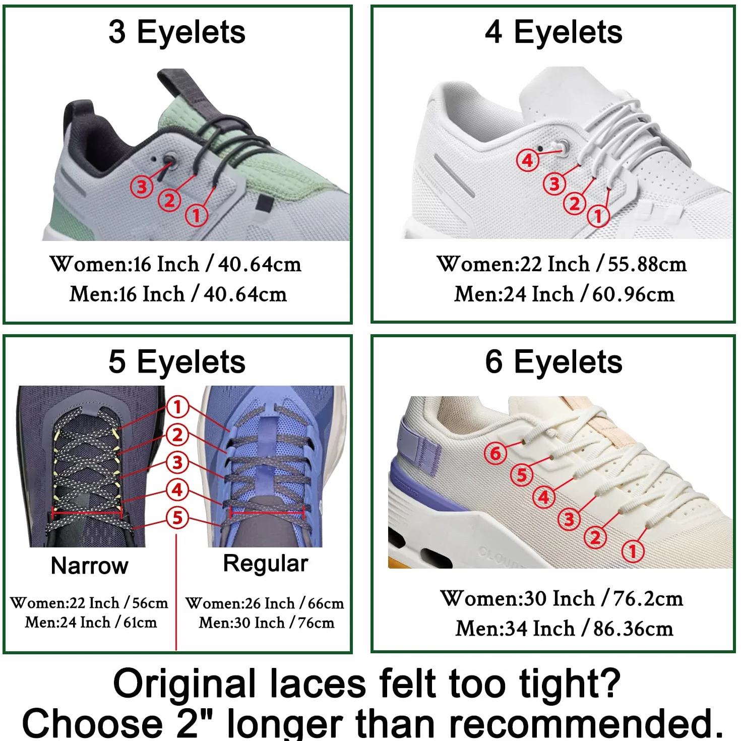 Endoto Elastyczne Sznurówki Bez Wiązania do ON Cloud 5 & 6 Butów, Sznurowadła Zamiennik Sznurowadeł Zamienne Shoe Laces Replacement Shoelaces