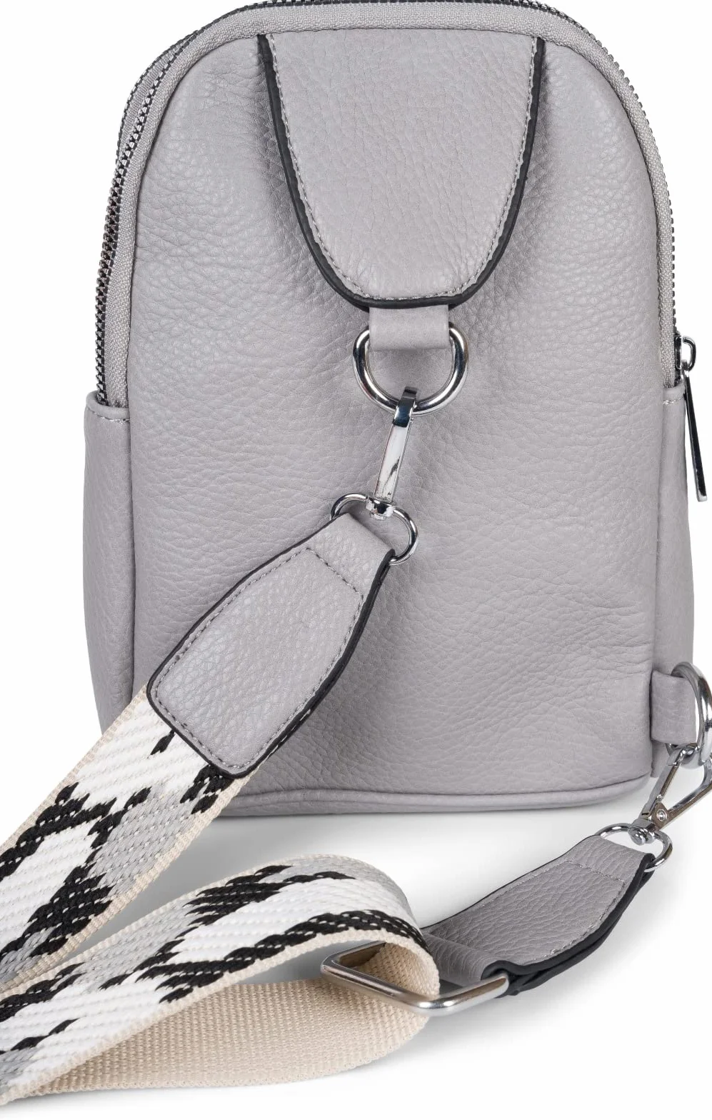 styleBREAKER Damski plecak One Shoulder, wzorzysty pasek na ramię, jednokolorowa torba crossbody, plecak miejski, Sling Bag 02012387