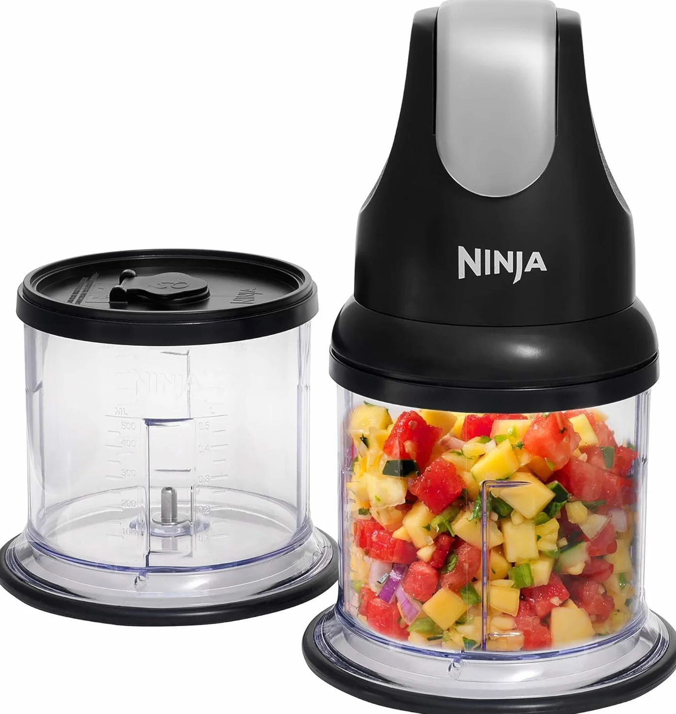 Ninja Express Chop Mini rozdrabniacz do sosów i zup, rozdrabniacz do sosów, dipów, przecierów i zup, czarna NJ1002EUBK