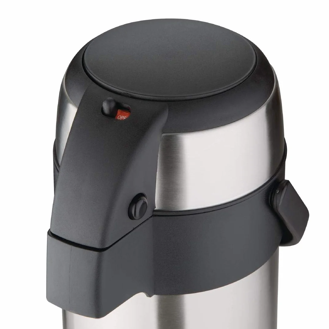 Olympia Pompa Action Airpot 5 l dzbanek do herbaty ze stali nierdzewnej 445 x 172 mm