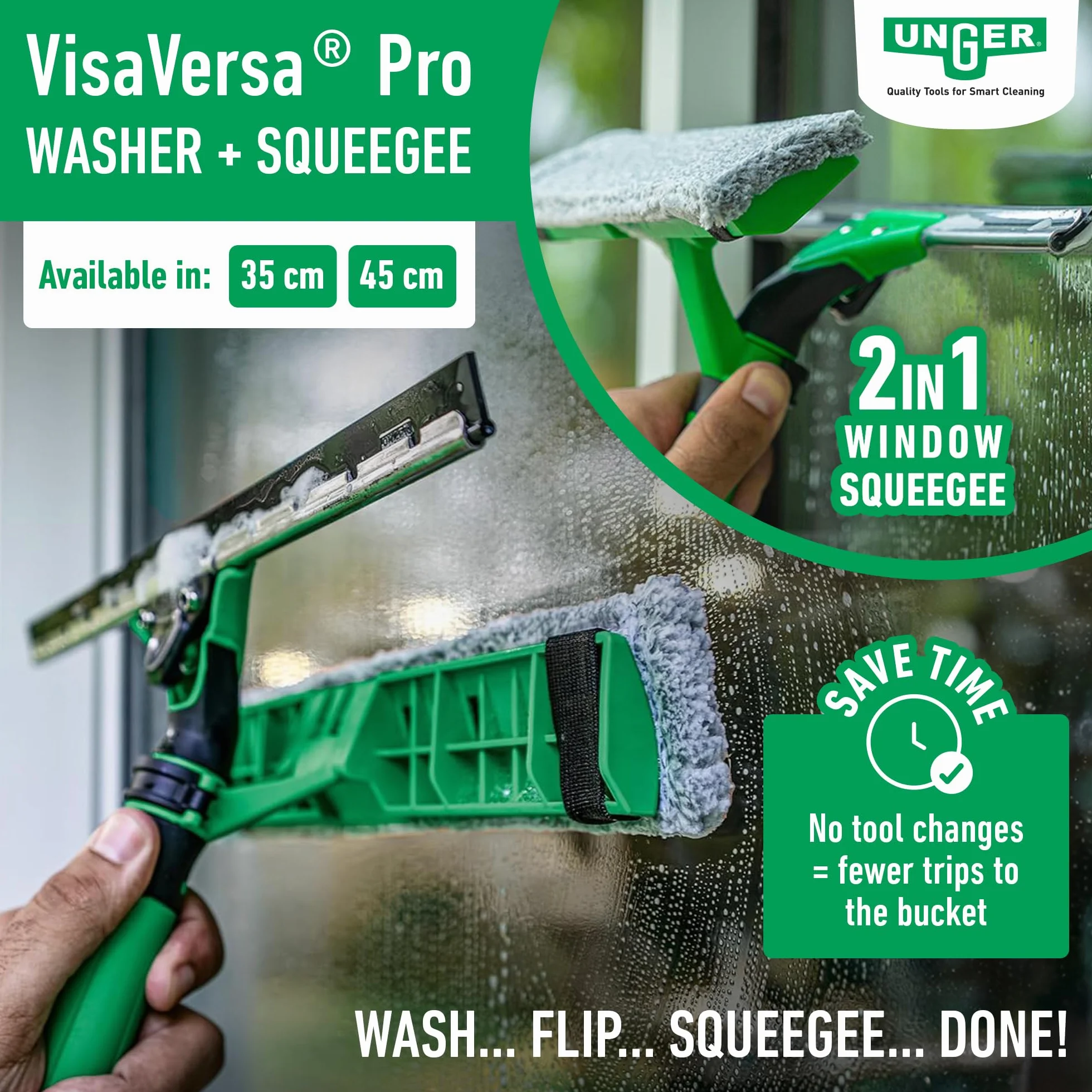 Unger VisaVersa Pro VV350 ściągaczka do okien 35 cm