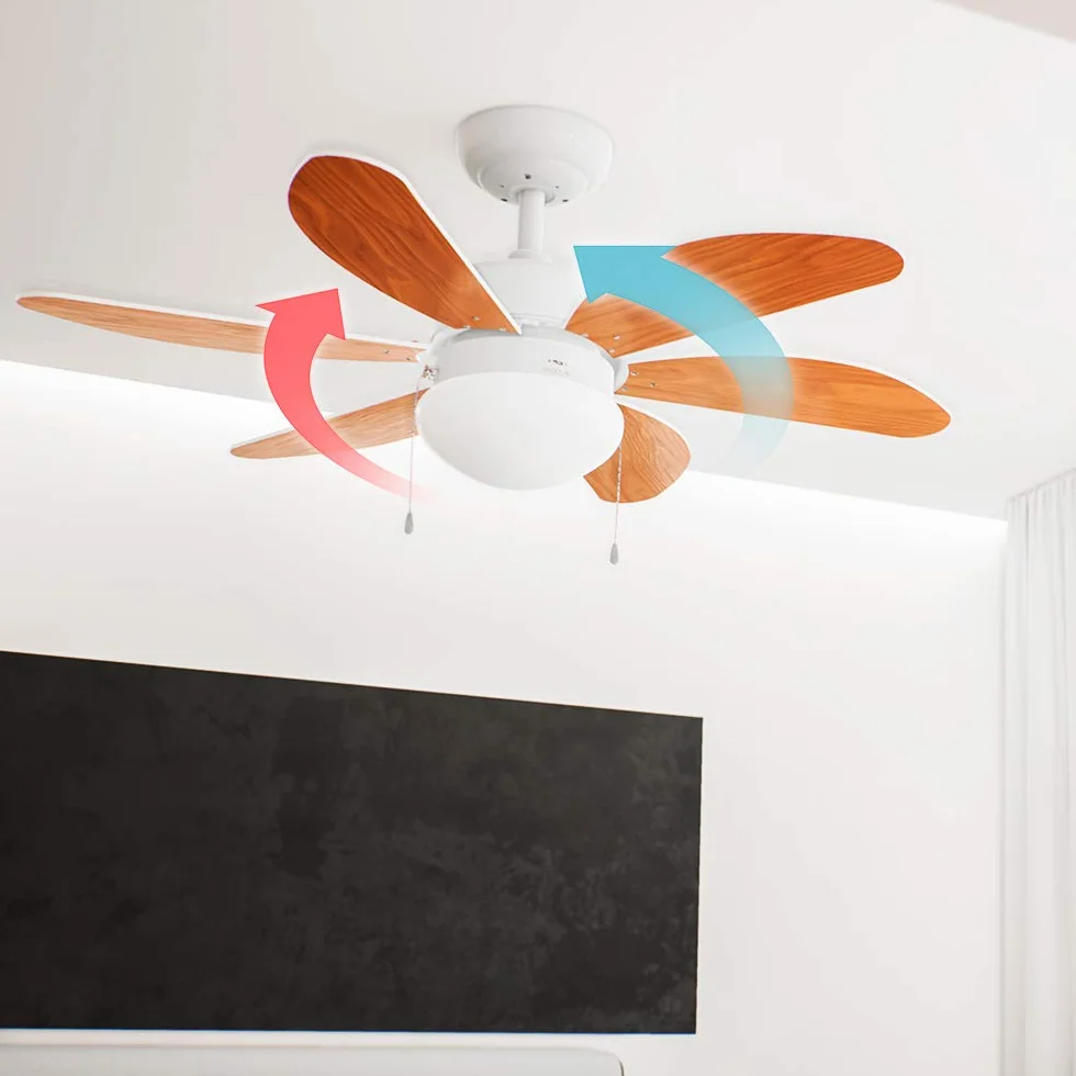 Cecotec Wentylator sufitowy EnergySilence Aero 360, 50 W, średnica 91 cm, 6 łopatek, 3 prędkości, funkcja zimowa