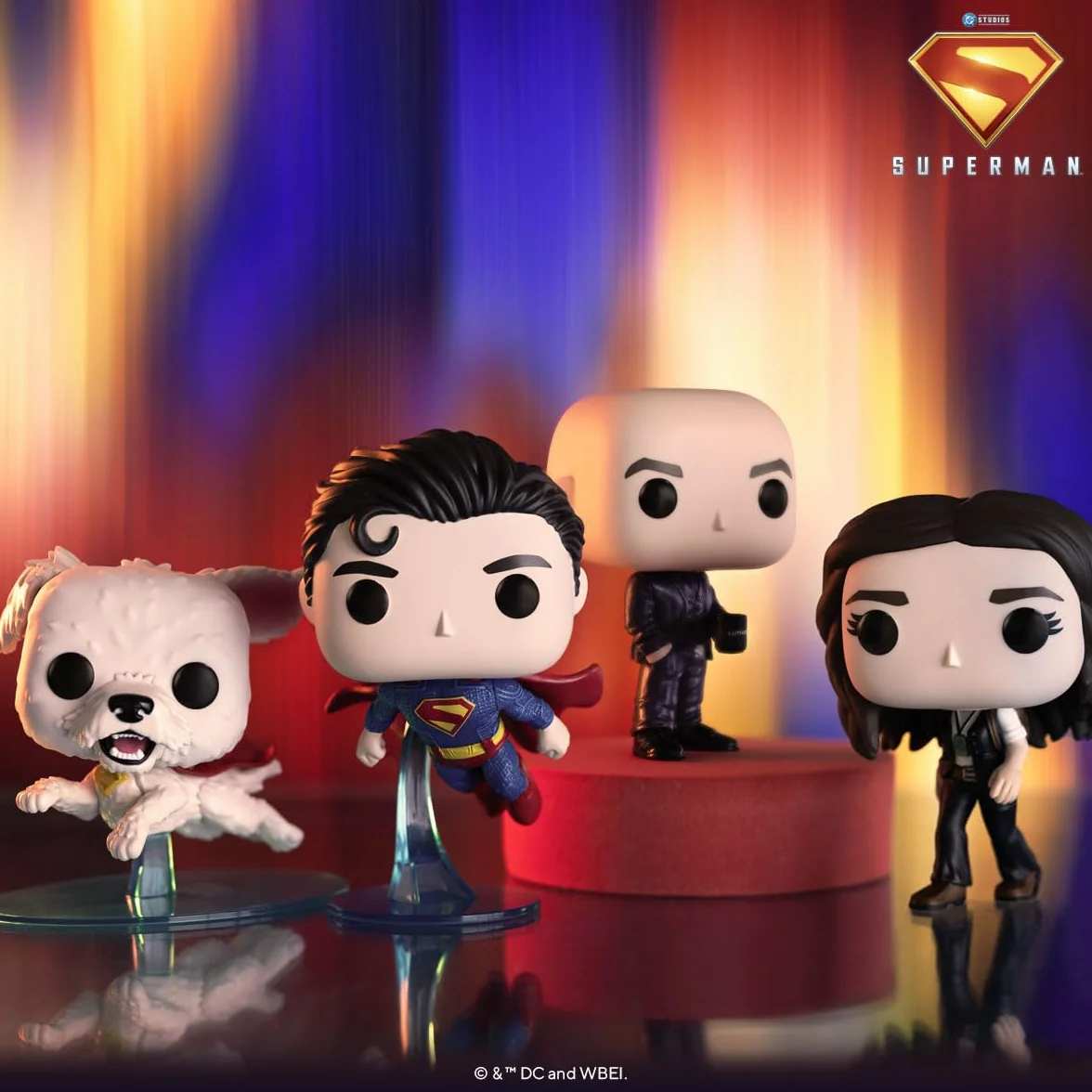 Funko Pop! Brelok do kluczy: Superman 2025 - Superman - Mini kolekcjonerska figurka winylowa nowość brelok - wypełniacze do skarpet - pomysł na prezent - oficjalny towar
