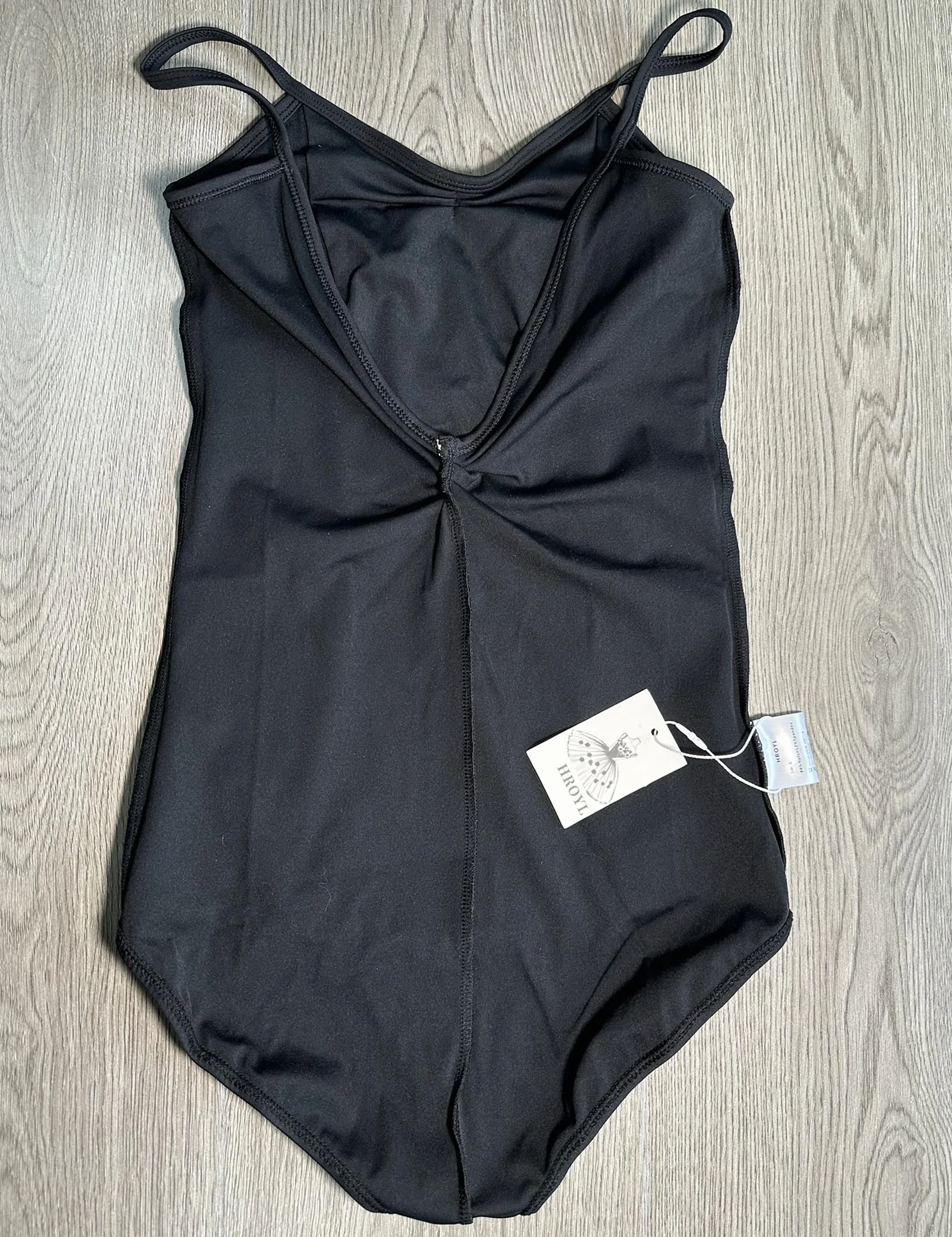 HROYL Damskie body do tańca klasycznego bez rękawów, dekolt w szpic, body baletowe Leotards, C03