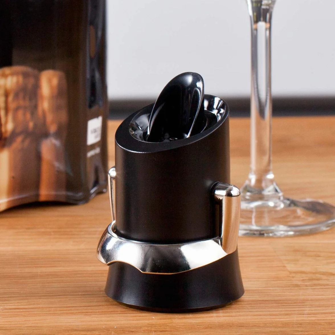 Vacu Vin Champagne Saver korek i nalewak czarny 59 ml