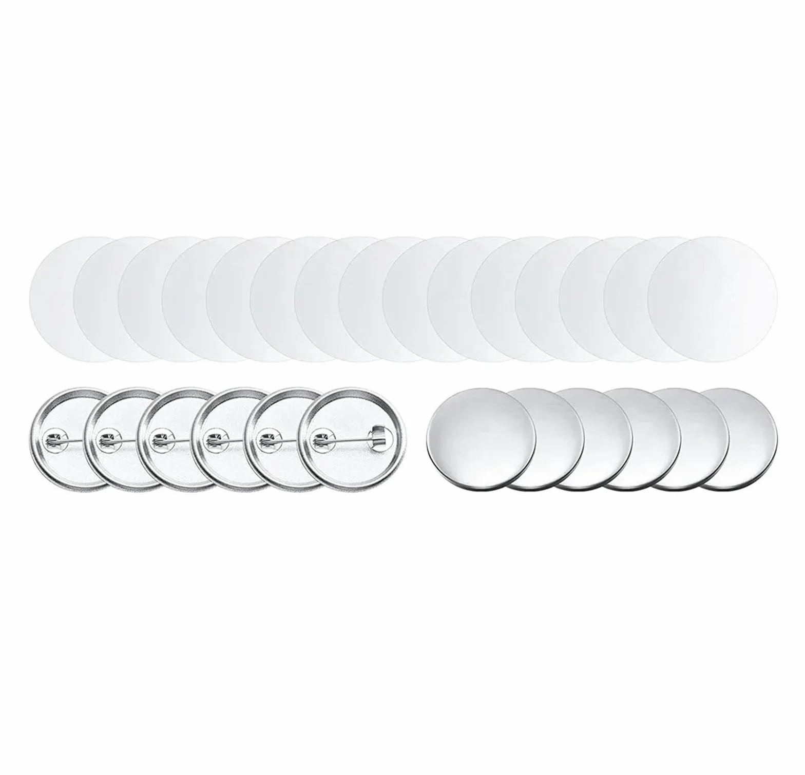 Zestaw 100/200 części do przypinek metalowych wyrobu znaczków 25-75 mm, rękodzieła artystycznego, zestaw na żelaznej podstawie Różnego przeznaczenia