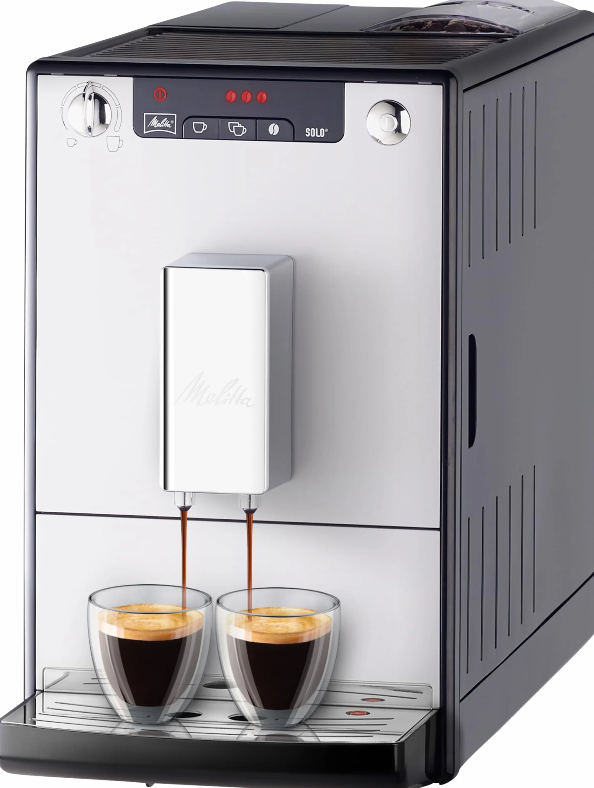 Melitta E950-103 Automatyczny Ekspres do Kawy, Tworzywo Sztuczne, 1400 W, 1,2 L, Srebrny
