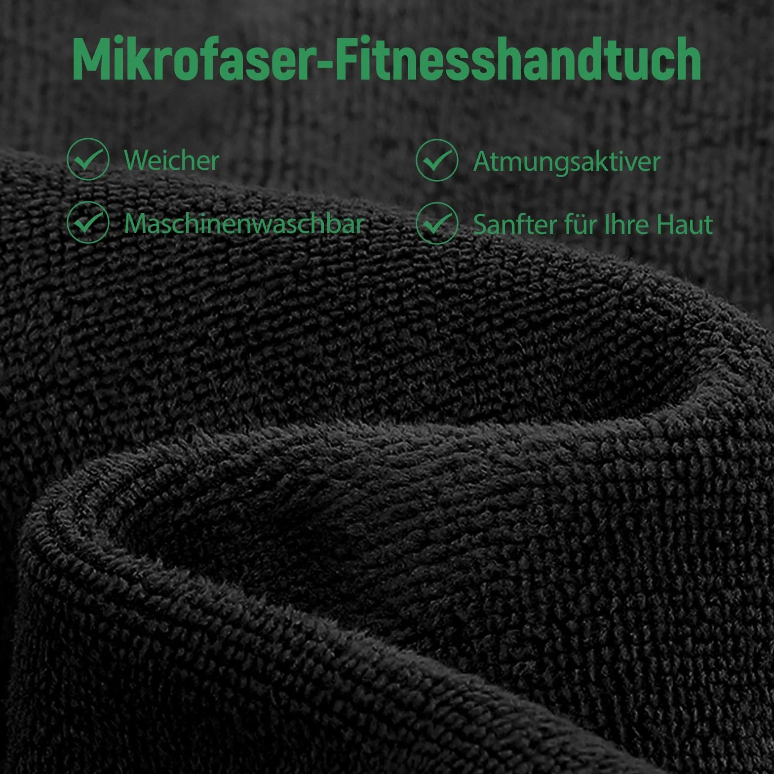 Ręcznik sportowy fitness 135 x 50 cm ciemnoszary antypoślizgowy szybkoschnący