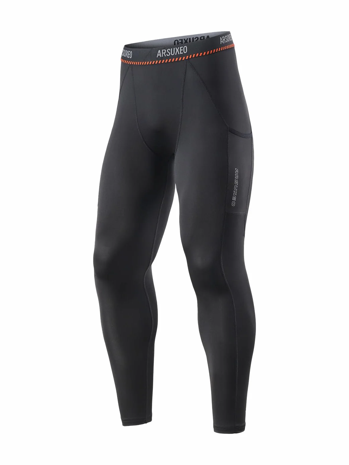 ARSUXEO Męskie rajstopy kompresyjne spodnie do biegania Baselayer Legginsy K3