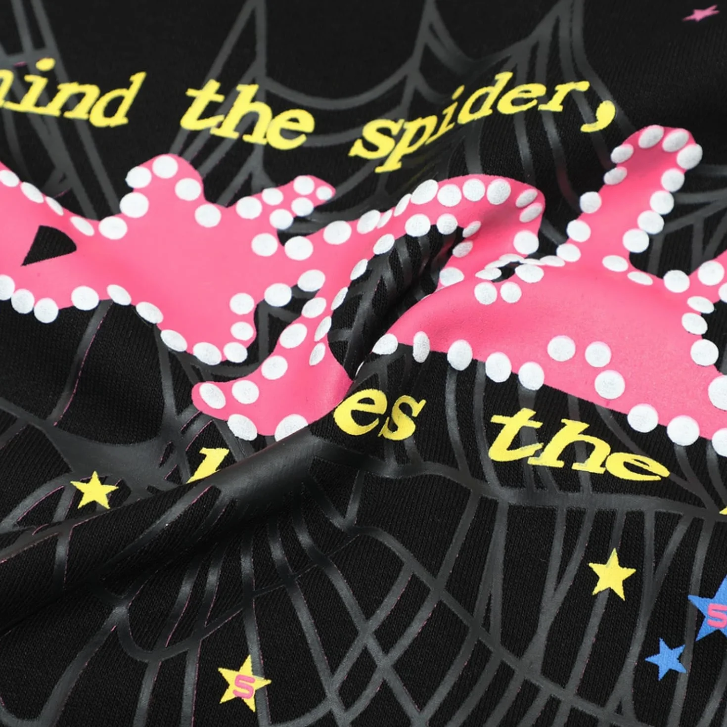 Punk Męska bluza z kapturem Y2K Spider Web Star Print, sweter z długim rękawem, bluza z kapturem, swetry, odzież sportowa
