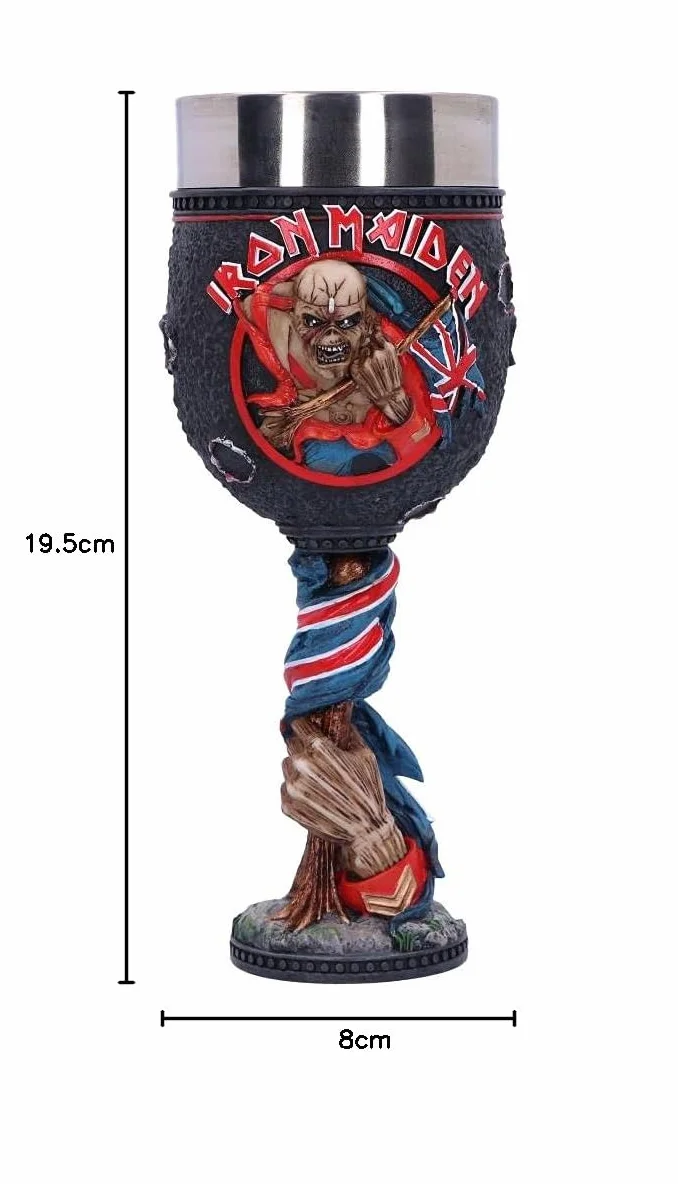 Nemesis Now Oficjalnie licencjonowany kielich Iron Maiden The Trooper 19,5 cm czerwony