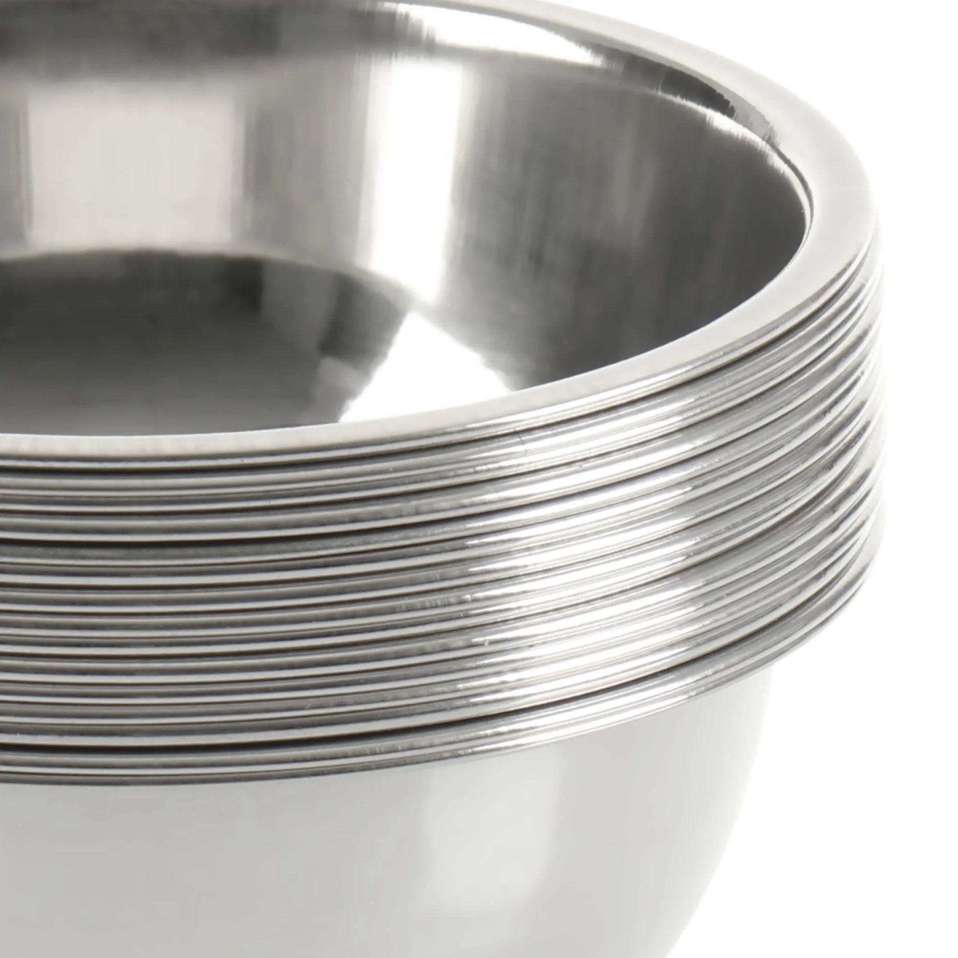 com-four 8x miseczek do sosów - małe miski - miska na sosy, dipy i przekąski - zestaw małych metalowych misk - stal nierdzewna (08 sztuk - Ø 10,5 cm)