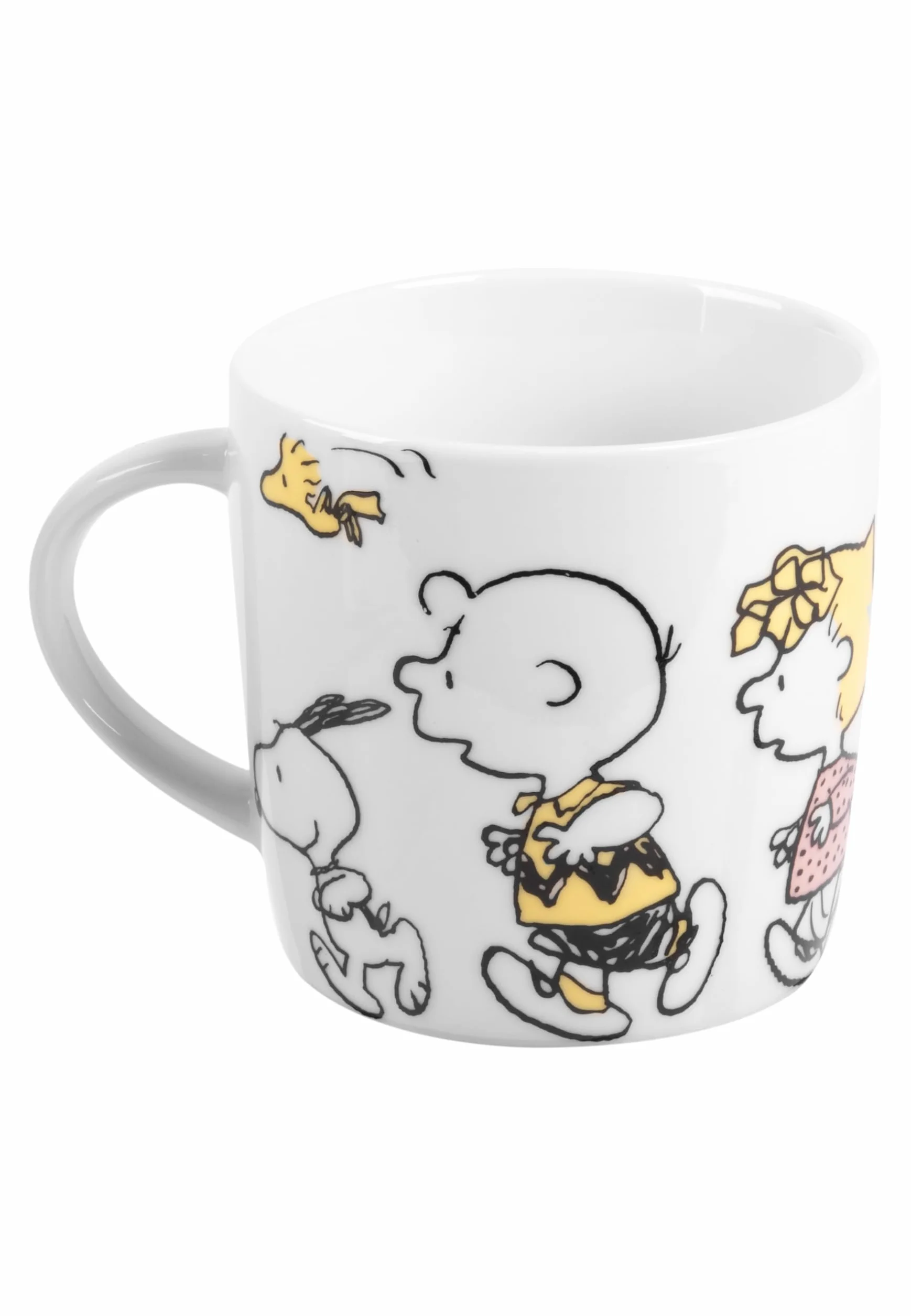 The Peanuts zestaw śniadaniowy Snoopy Family 3-częściowy porcelana biały
