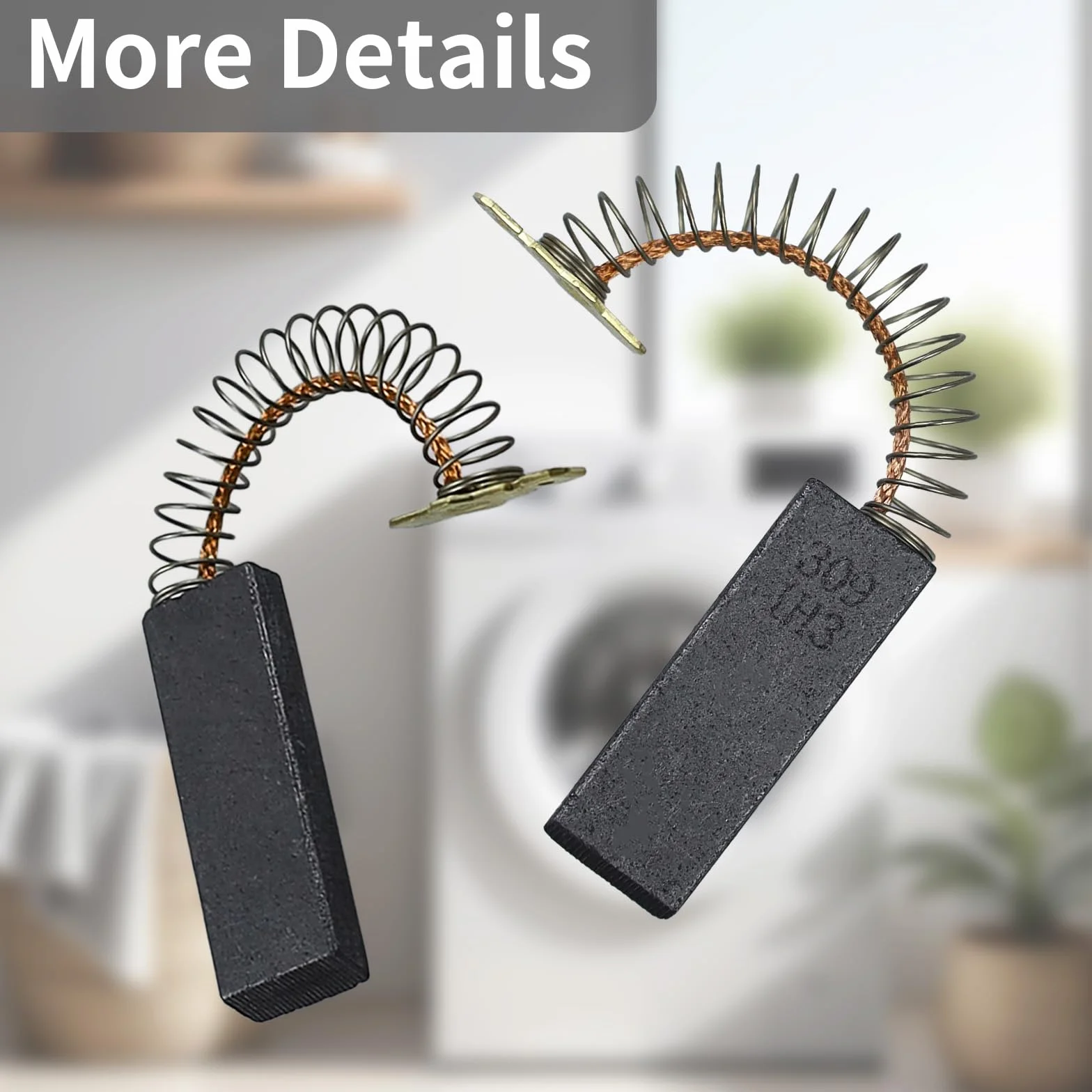 Szczotki węglowe kompatybilne z pralką Bosch Siemens – zamiennik do 00616505/616505 & 00631706/631706 – pasuje do Avantixx, Classixx, iQ300, Maxx, Series 2, 4, varioPerfect