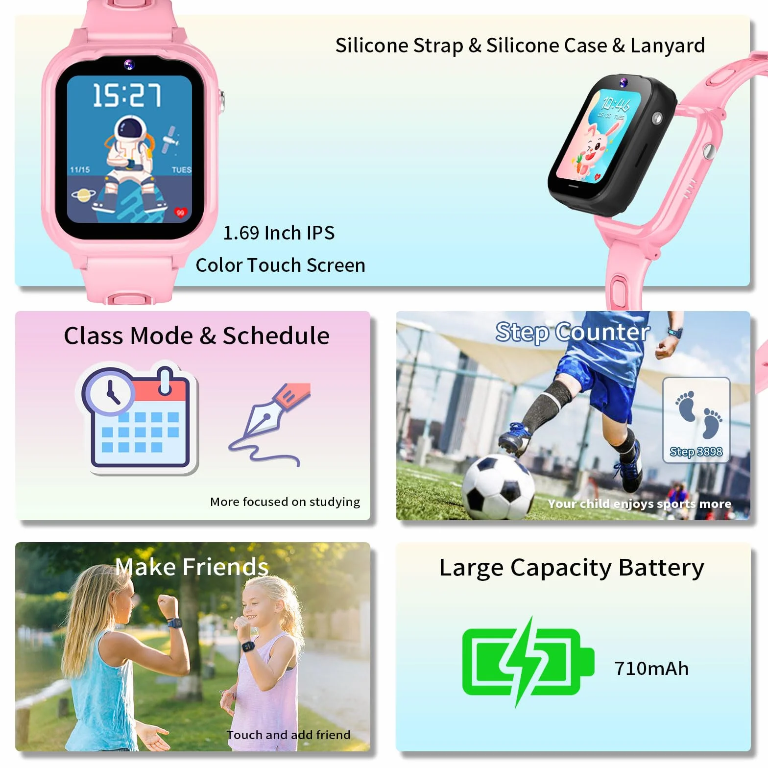 4G Inteligentny zegarek dla dzieci, 4G, GPS, WiFi, rozmowa wideo, SOS, krokomierz, spacery, budzik, kamera do nauki, mapy, kalkulator, muzyka, wodoodporny, tracker GPS dla dzieci, prezenty