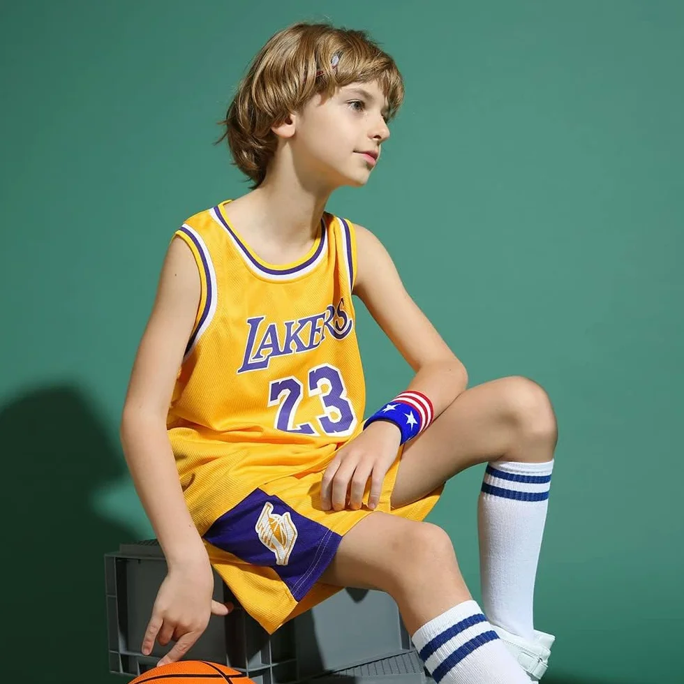 DaceStar Basket Bambino, Maglia Completo Ragazzo 4-12 Anni