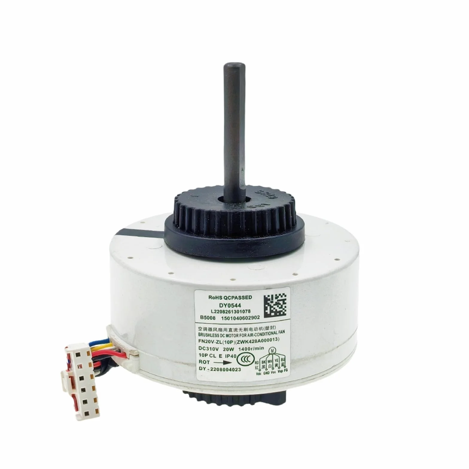Klimatyzator klimatyzacja jednostka wewnętrzna silnik wentylatora prądu stałego ZWR20-V DC310V 20W 1250 obr./min FN20V-ZL części zamienne, kompatybilne z Gree