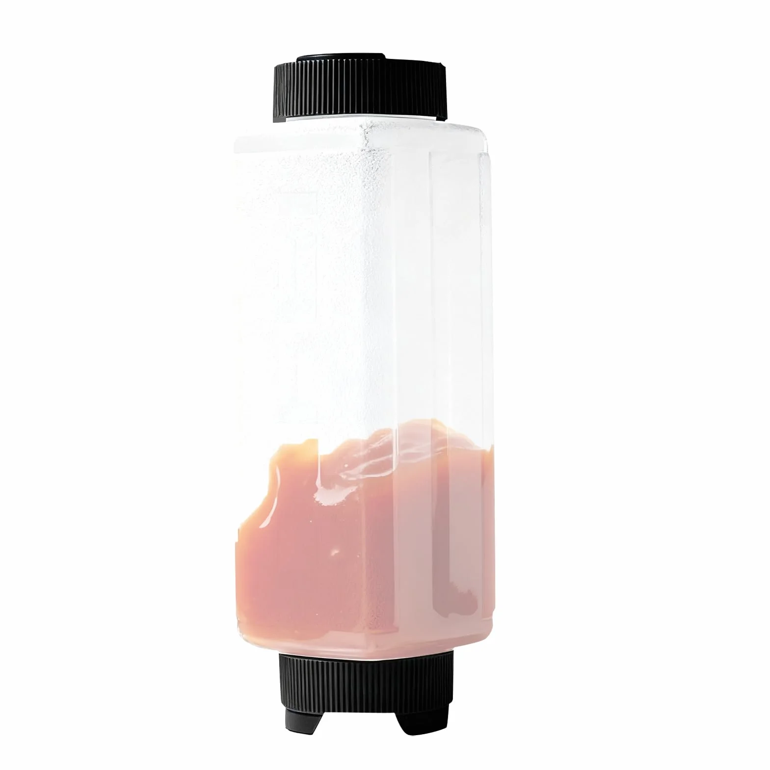 Condiment Squeeze Bottles - Refillable Leakproof Inverted Squirt Container | Thick Ketchup Syrup Honey Salad Dressing Sauce Bottles with Easy Dispensing Tip for Cooking Baking Home, 720ml White Black