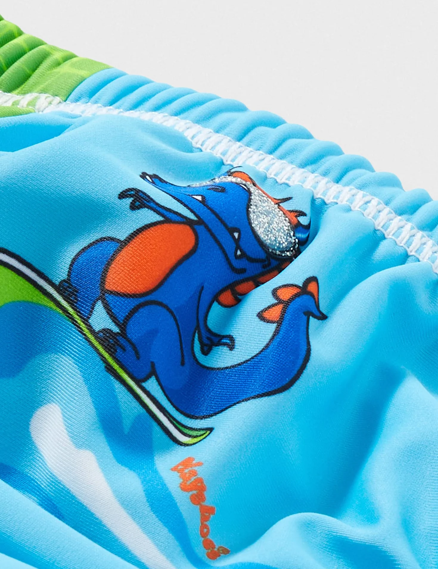Playshoes Pieluchy kąpielowe dla niemowląt Dino dla małych dzieci, niebiesko-zielony, 86/92 cm
