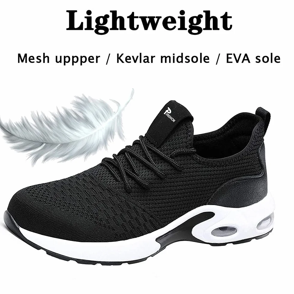Buty Robocze Buty Ochronne Damskie Męskie Lekkie Obuwie Ochronne Stalowe Buty ze stalowymi noskami