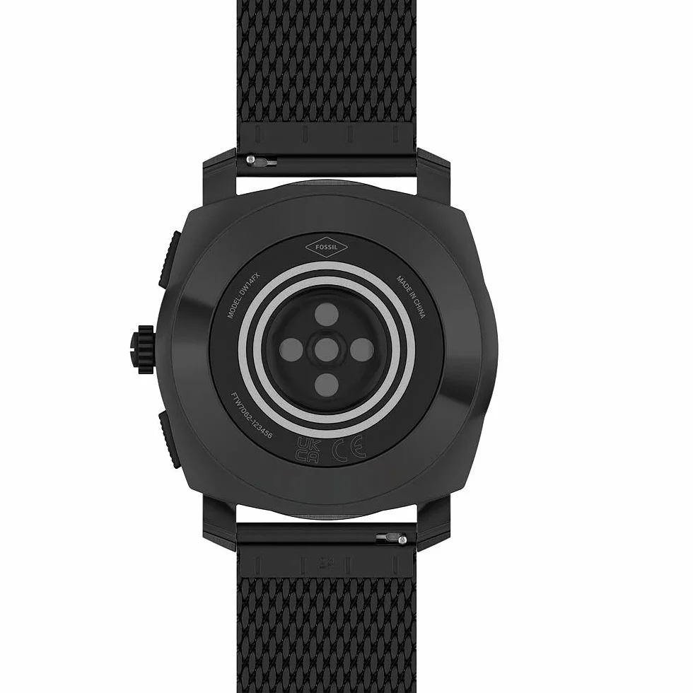 Fossil Men's Machine Gen 6 Hybrid Smartwatch, Black-Tone Stainless Steel z bransoletą Black-Tone Stainless Steel, FTW7062