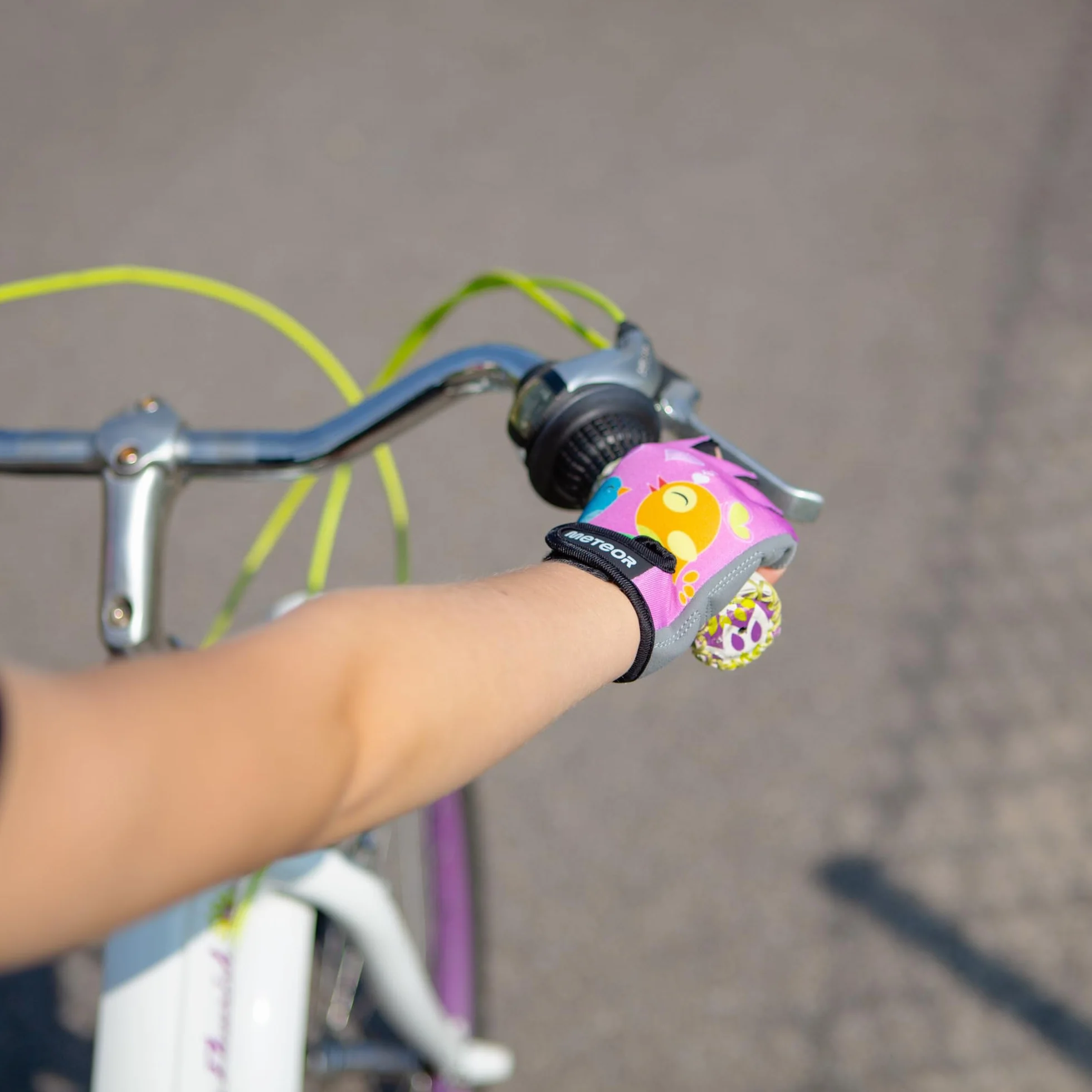 Rękawiczki Rowerowe Dziecięce Rekawiczki dla Dzieci na Rower Ochronne Żelowe Rękawiczki BMX dla Chłopców Dziewczynek na Piesze Wycieczki na Rolki Hulajnogę Meteor