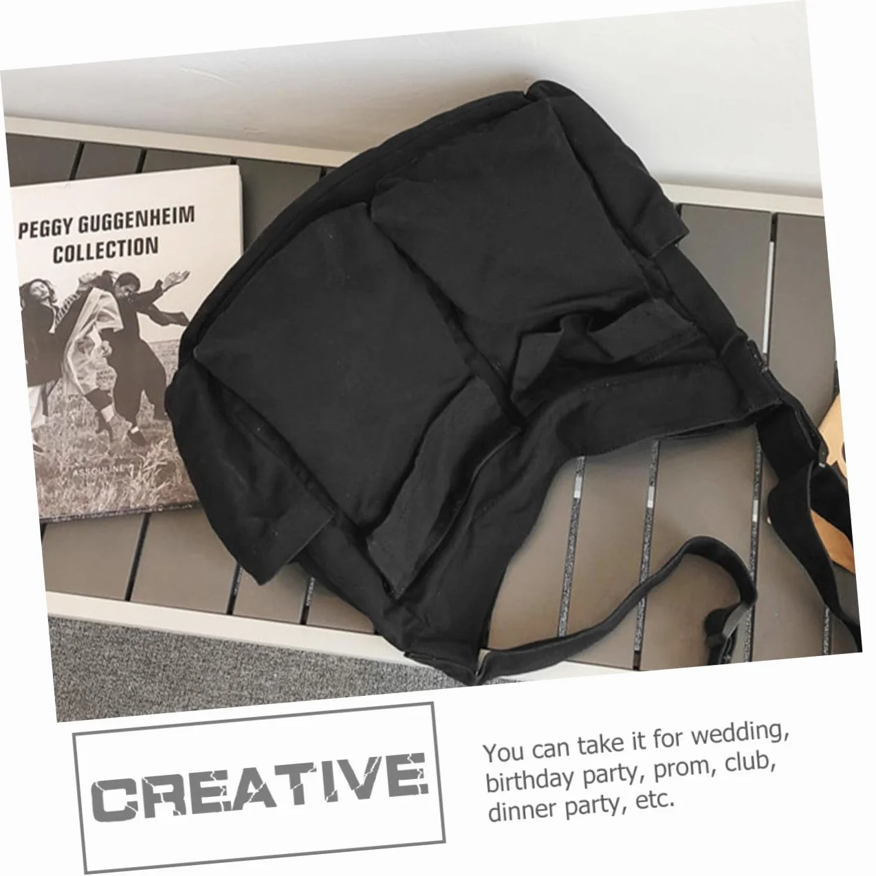Duża Płócienna Torba Crossbody Dla Kobiet - Portfel, Torba Laptopa, Hobo Z Regulowanym Paskiem - Zielona