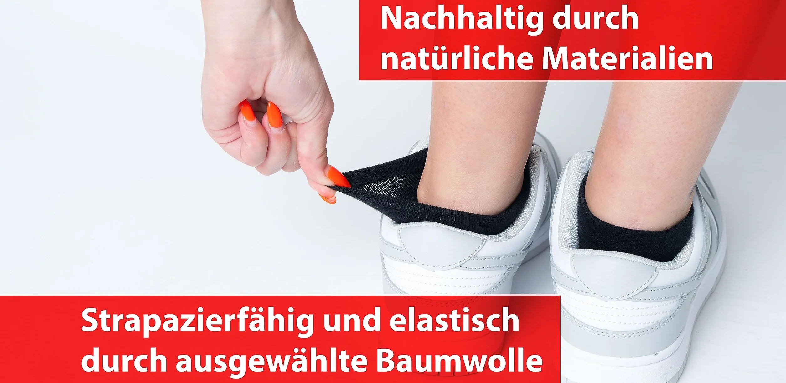 Skarpetki męskie do trampek, 10 par, kolor czarny, 5% elastan, 95% bawełna, unisex
