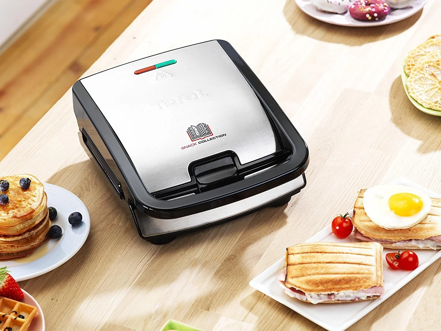 TEFAL XA800112 Wymienne płyty muszelki do Snack Collection, nieprzywierająca, czarny