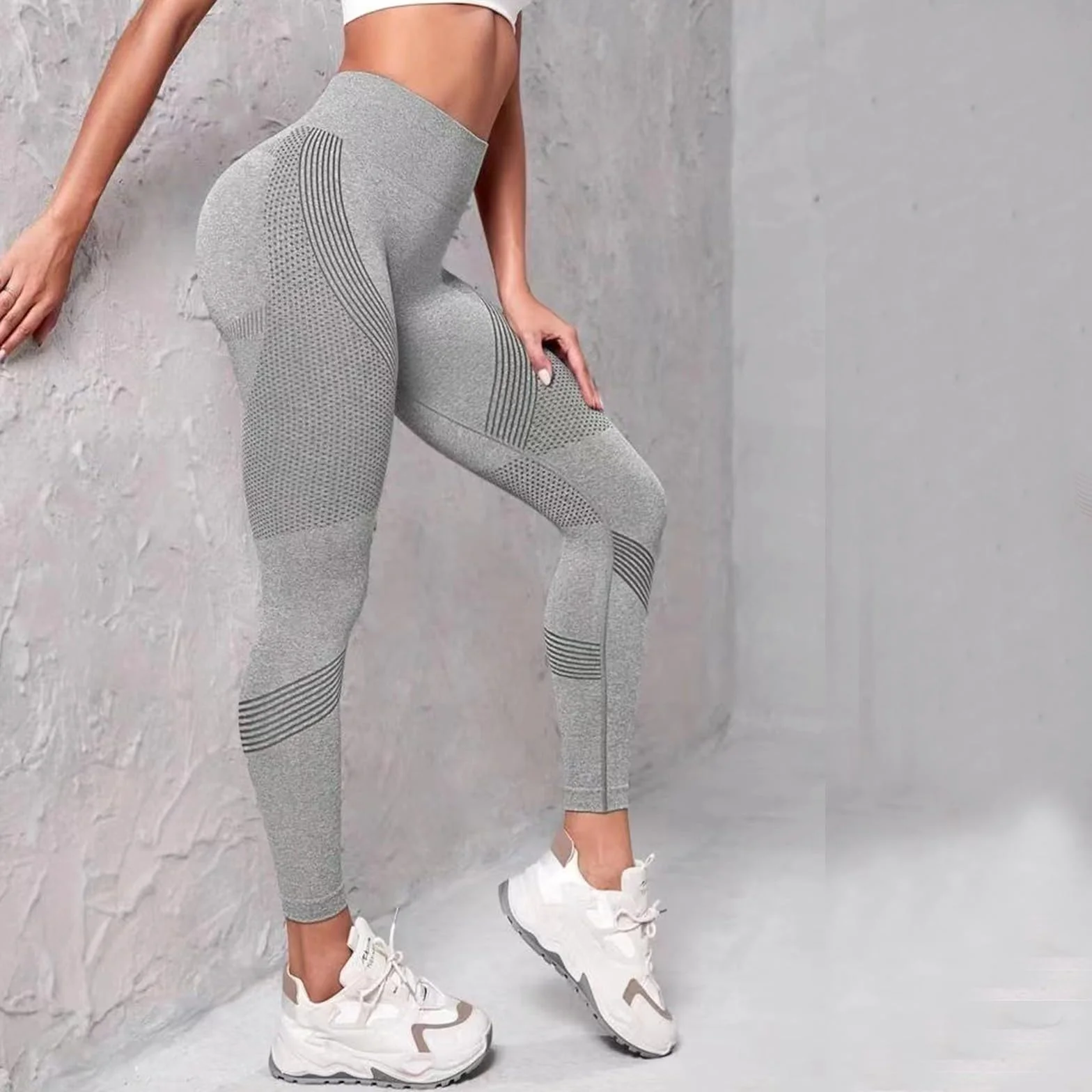 Coreex cellulit legginsy z cellulitu 3D, legginsy kompresyjne, antycellulitowe, bezszwowe wyszczuplające brzuch, nogi, idealne do noszenia na co dzień, w czasie wolnym i podczas uprawiania sportu