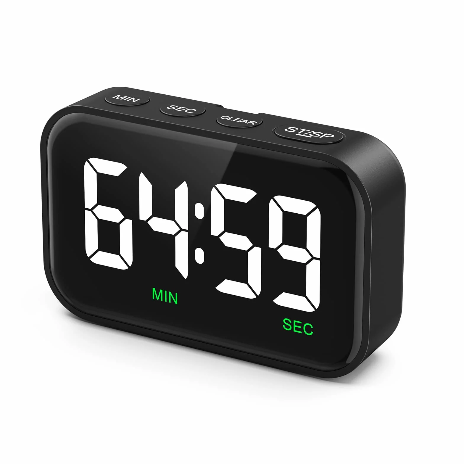Minutnik kuchenny magnetyczny Cyfrowy timer i stoper 2 w 1 z dużym wyświetlaczem LCD 3-stopniowa głośność 99 min 59 s