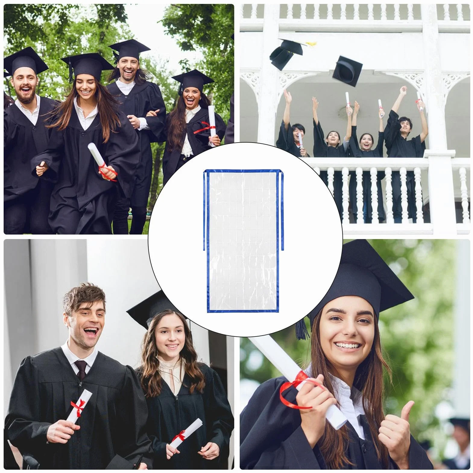 Stola dla absolwentów 2026 Zabawne Akcesoria Imprezowe Rocznik 2026 | Stuła z Przezroczystą Kieszenią na Gotówkę Dla Kobiet Mężczyzn Studentów Dorosłych Uczniów Szkół Średnich Na Ceremonię