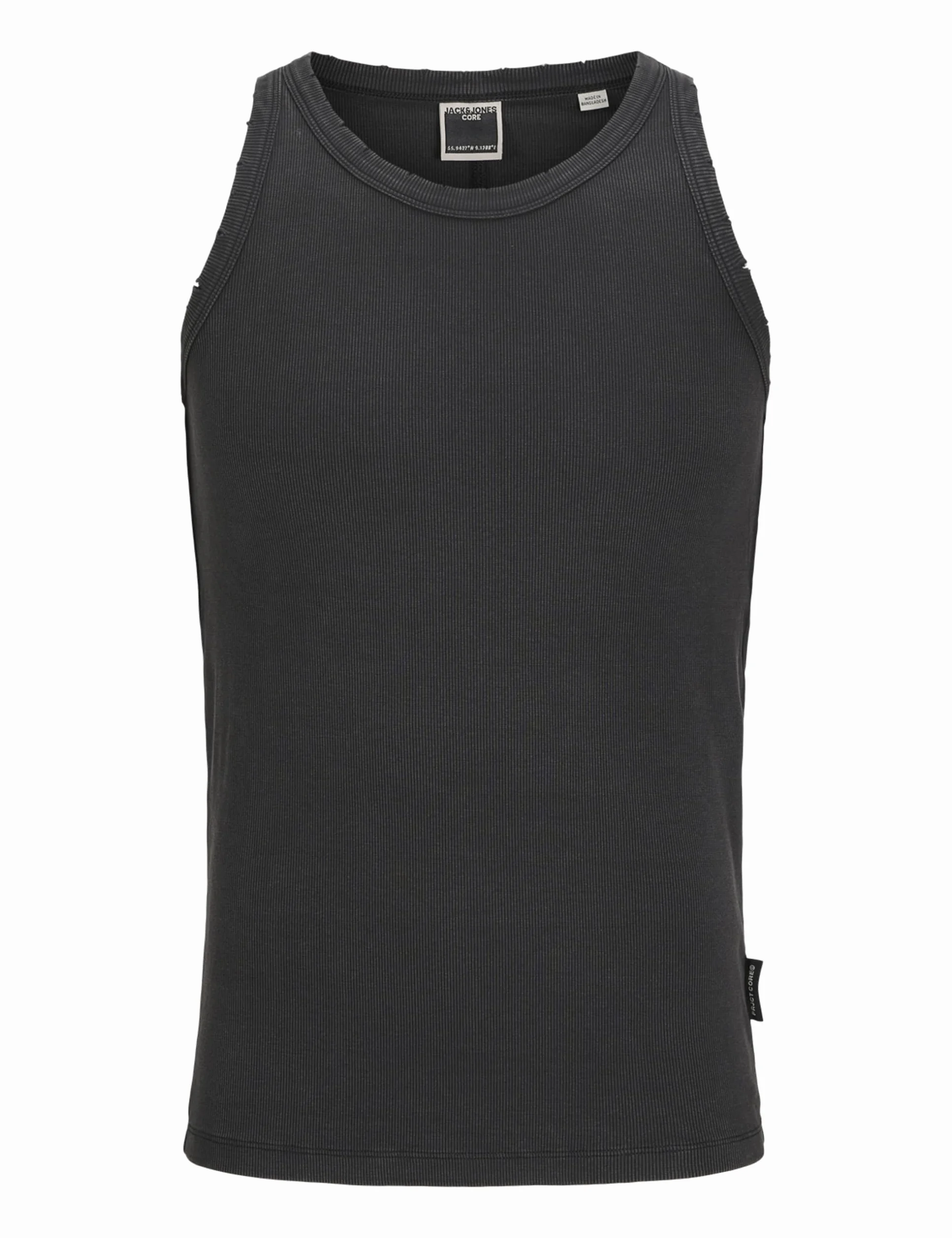 JACK & JONES Jcostratus Break Rib Tank Top męski, czarny, M