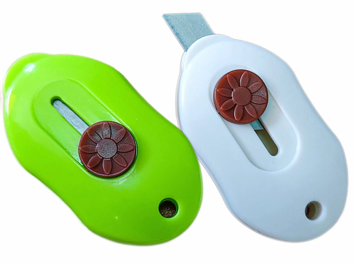 Mini Kieszonkowy Nóż Cutter Brelok 2 Sztuk