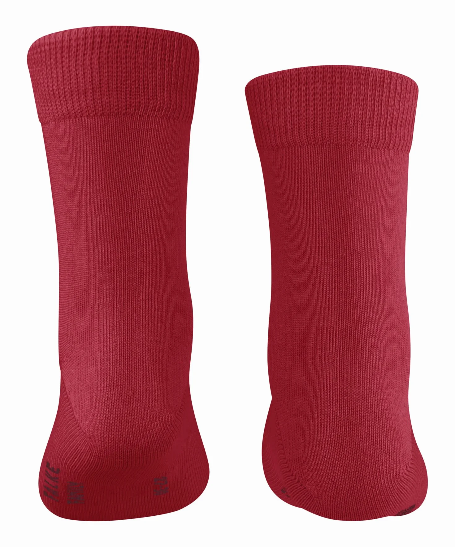 FALKE Uniseks - dzieci Skarpety Family K So bawełna jednokolorowe 1 Para, Czerwony Lipstick 8000, 31-34