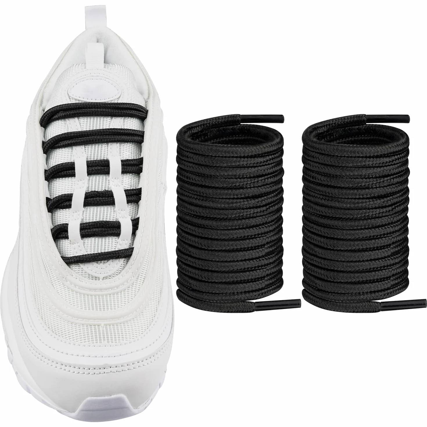 Endoto Sznurówki do Nike Air Max 97/95/720 Butów, 4MM Sznurowadła Zamiennik Sznurowadeł Zamienne Shoe Laces Replacement Shoelaces
