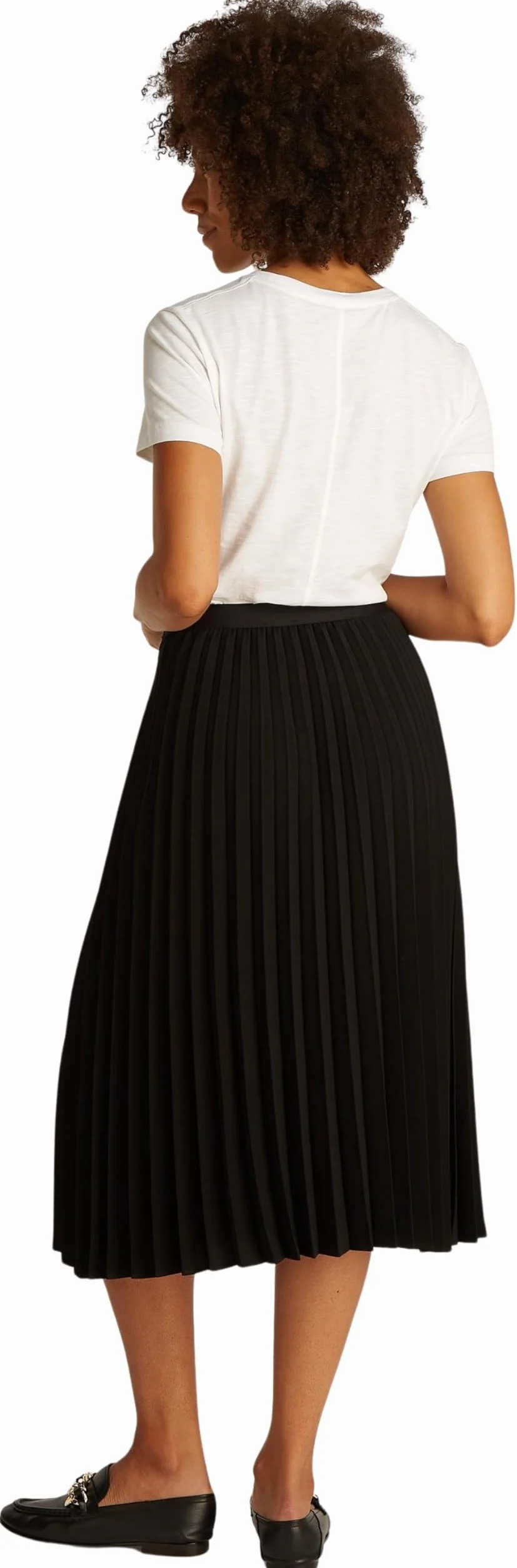 Tommy Hilfiger Płynna plisowana spódnica MIDI WW0WW43886 Kobiety Fluid Pleated Pull On Midi Skirt Ww0ww43886