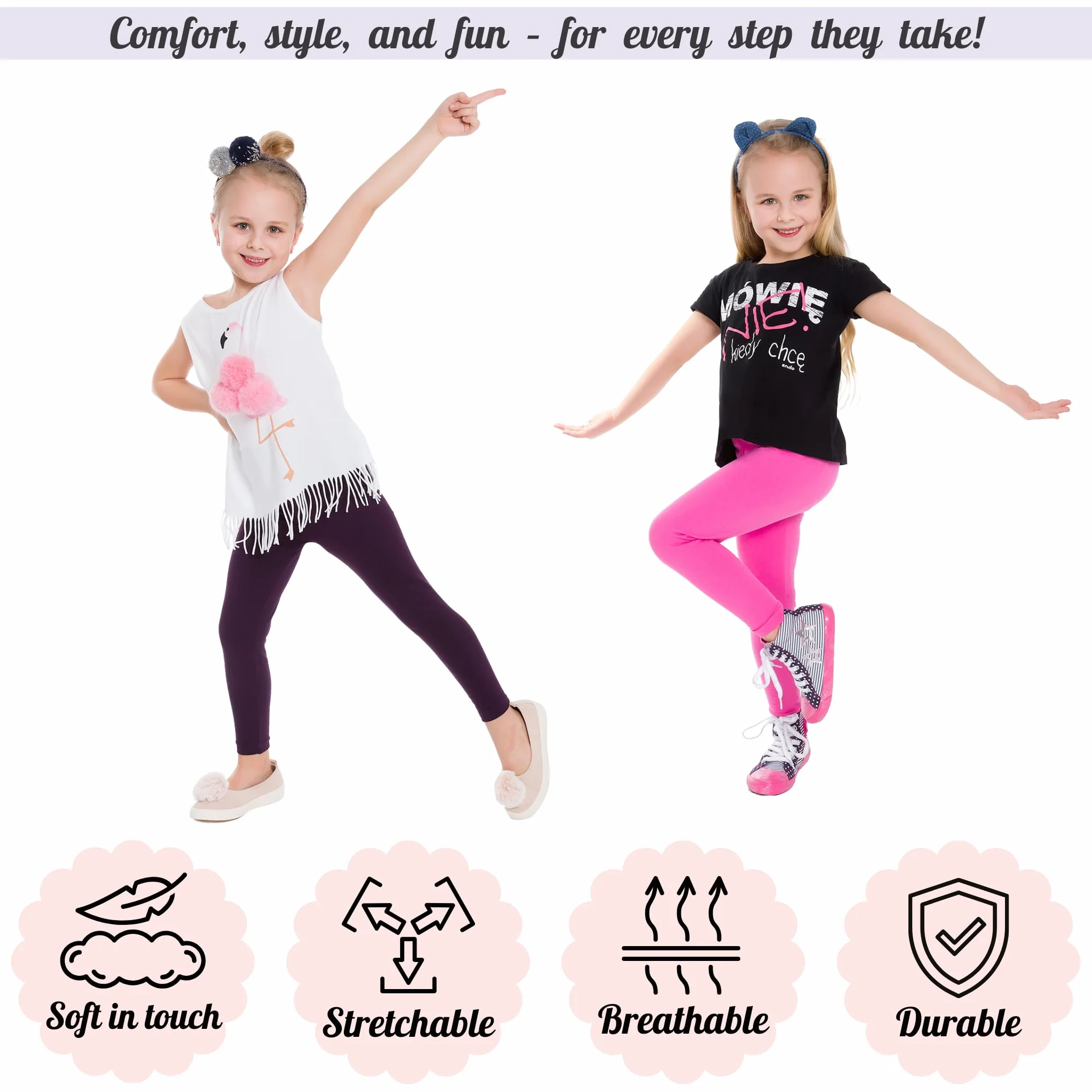 FUTURO FASHION Dziewczęta dzieci pełna długość jednokolorowe bawełniane legginsy jazda na rowerze odzież codzienna spodnie dla niemowląt legginsy solidne rajstopy spodnie dla dzieci w wieku 2-13 lat