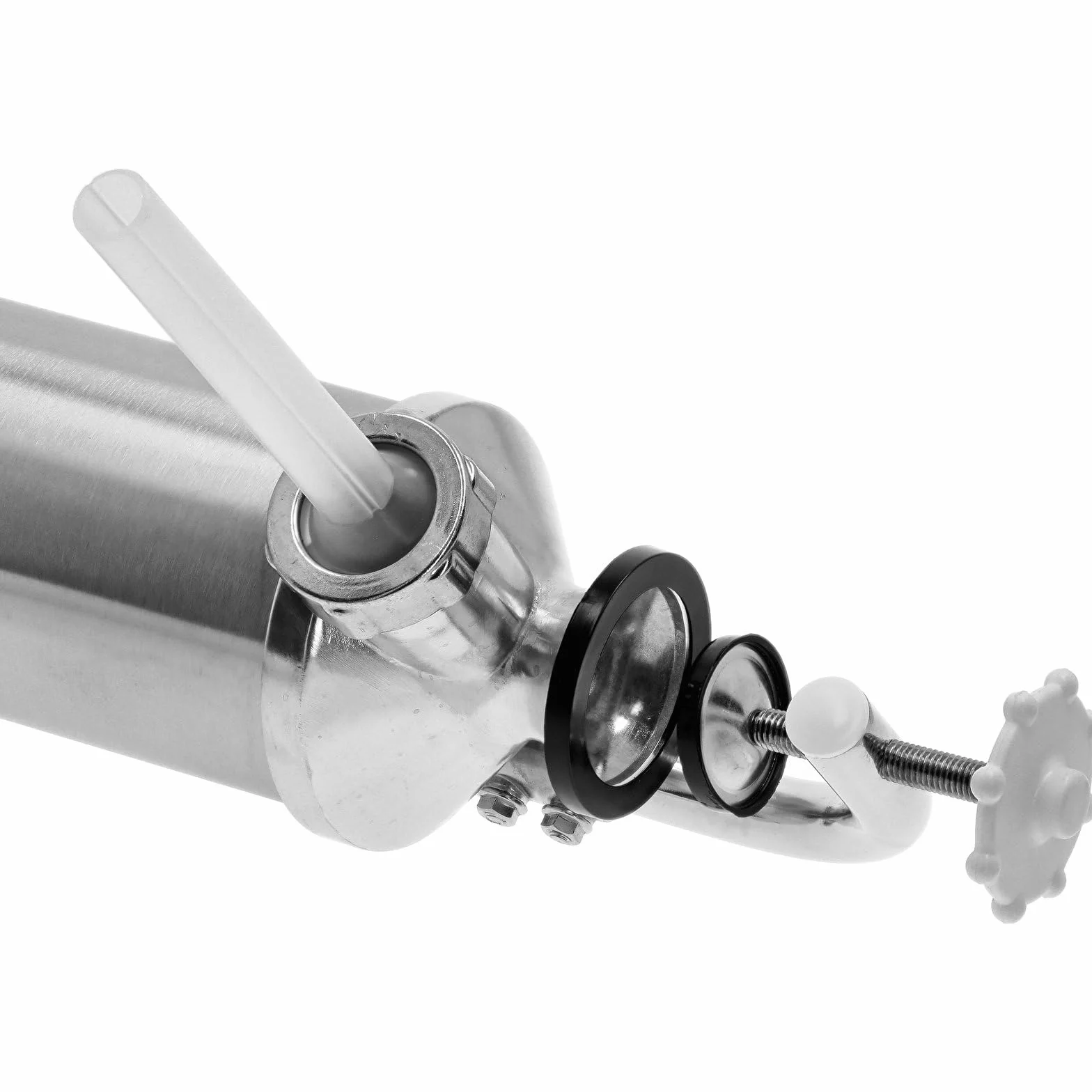 Browin Ręczna nadziewarka pionowa 2,5 kg stal nierdzewna 4 lejki 14-25 mm