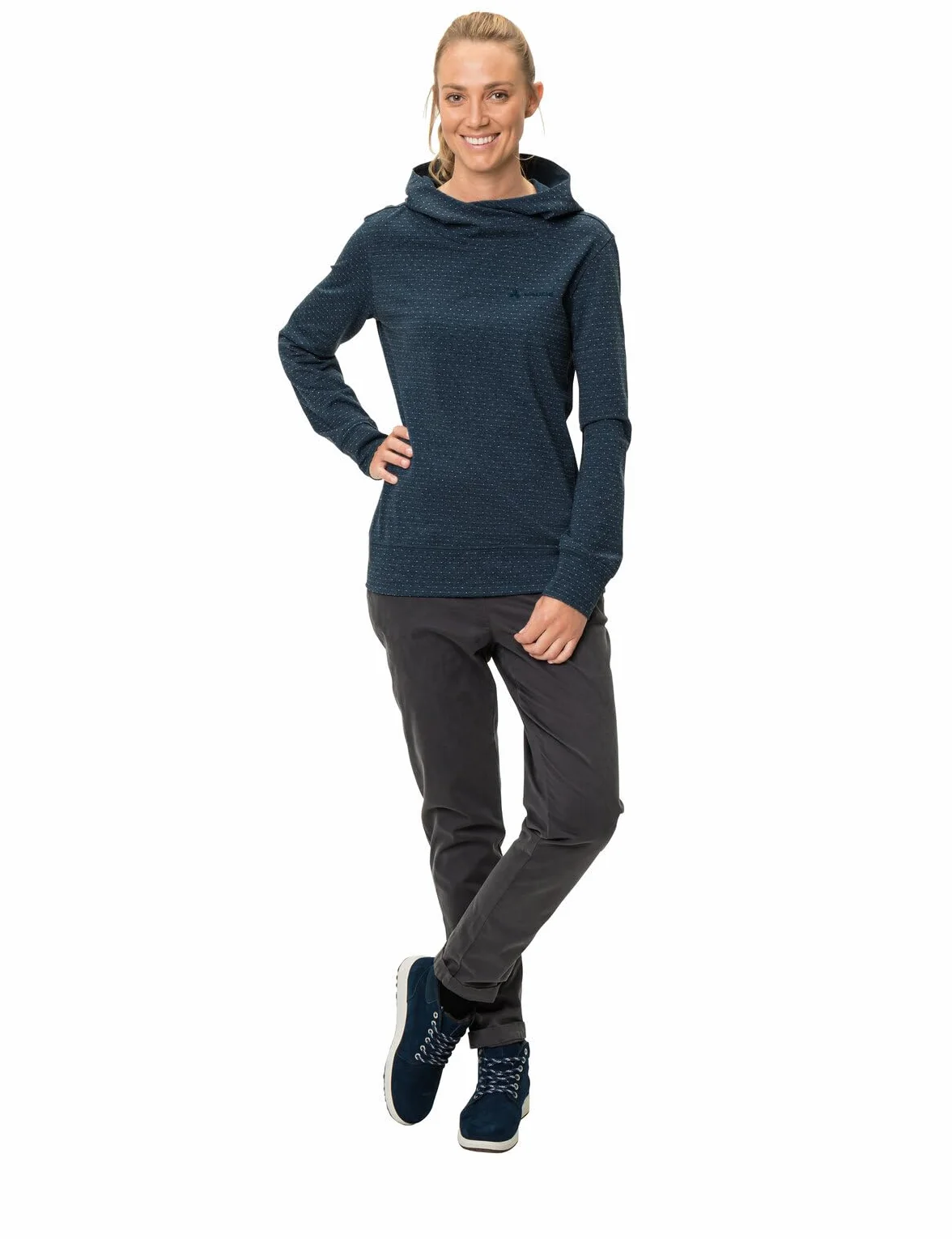 VAUDE Sweter damski Multitube niebieski Dark Sea 38
