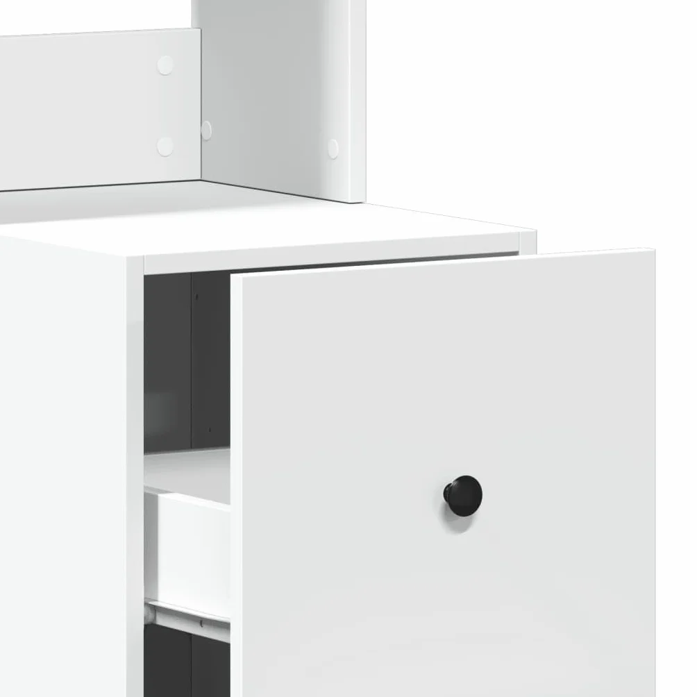 vidaXL Szafka kuchenna biała 35x50x180 cm materiał drewnopochodny wolnostojąca