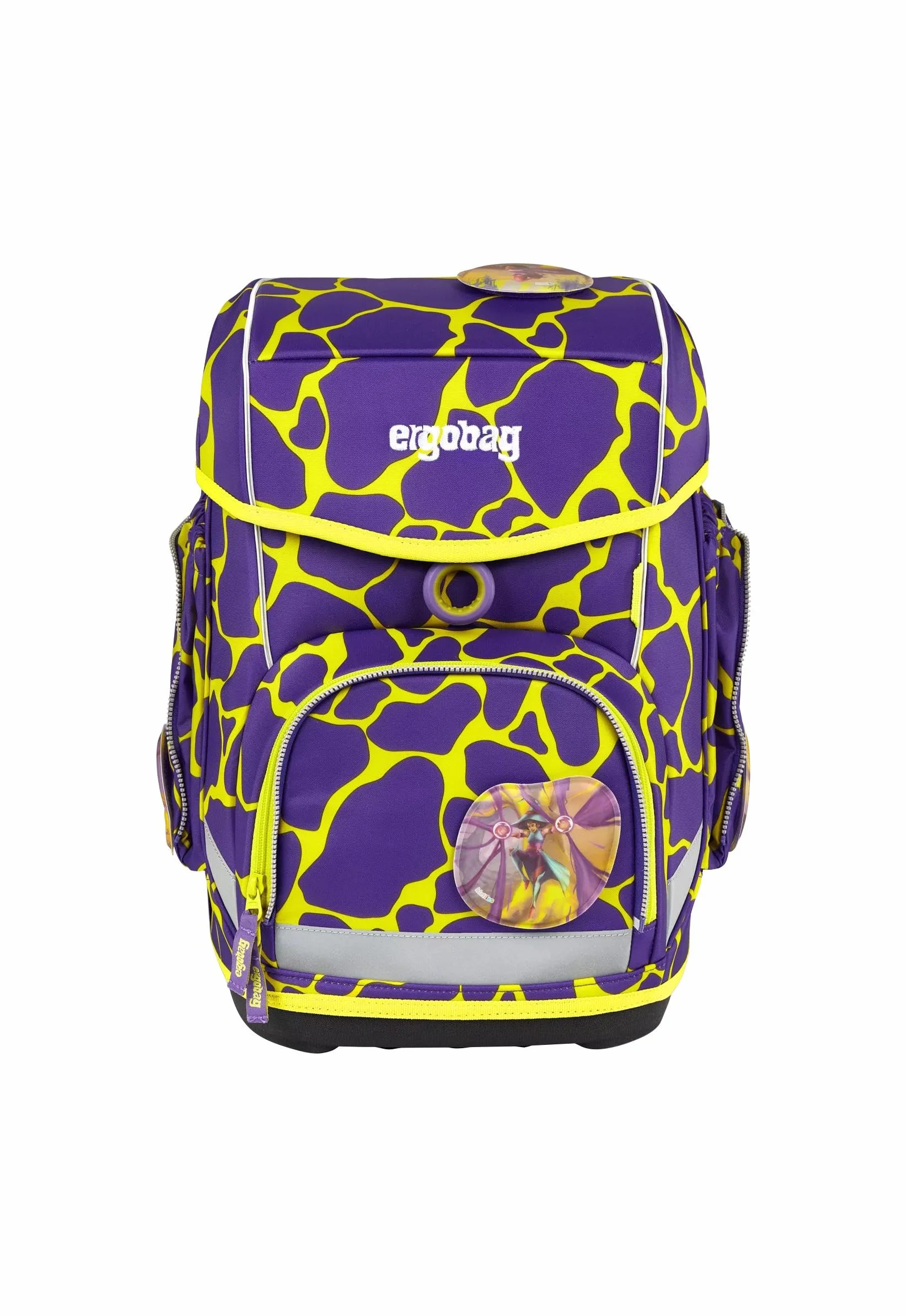 ergobag cubo zestaw ergonomicznych tornistrów, poprzednia kolekcja, klasyczny 5-częściowy zestaw 1. klasa szkoła podstawowa, Subärkraft - fioletowy, jeden rozmiar