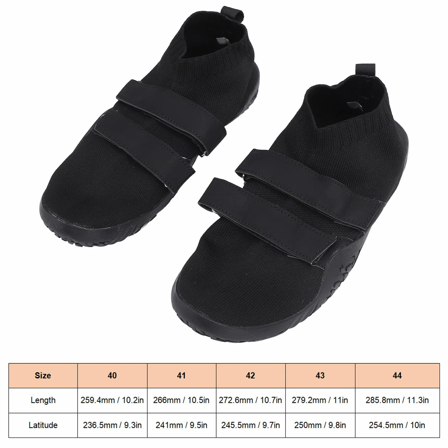 2 szt. Buty Boso, Amortyzujące Gumowe Nylonowe Buty do Podnoszenia Ciężarów do Treningu w Przysiadach Zapaśniczych (44)